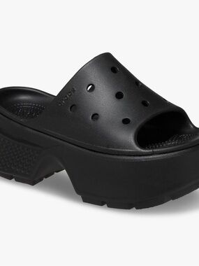 CROCS Platform Slide Sandal - Black